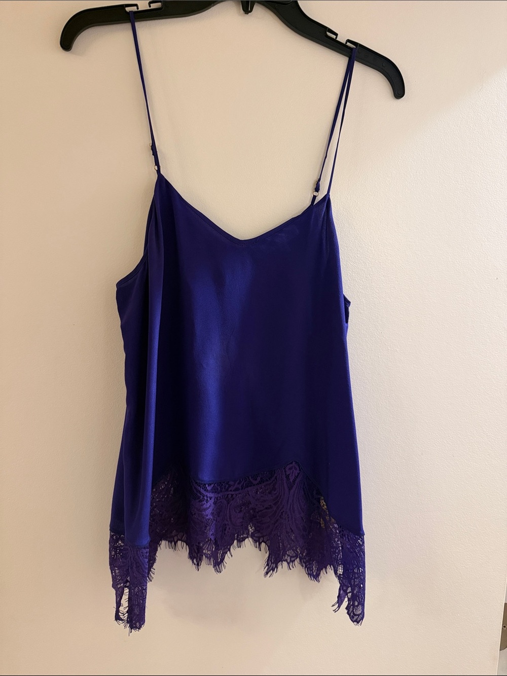 Cami NYC Women's Purple Lace-Trim Camisole Top